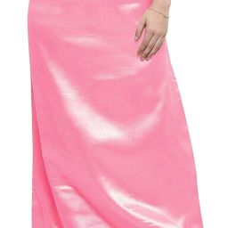 house of common Solid baby Pink Pure Satin, Pure Silk Petticoat-image-62