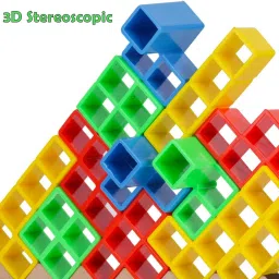 kovea Tetra Tower Game 16Pcs Stack Tower,Swing Stack High Child Balance Building Block image 4
