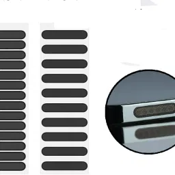 Uzcell Speaker Dust Protector for Android & iPhone (Long 10/Short 10 PCS) USB Black Anti-dust Plug-20