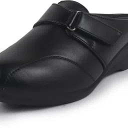 fausto Back Open Formal Slip On Flatform Heel Adjustable Strap Shoes|Office Meetings Slip On For Women image 2