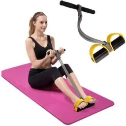 pagaly Multi-functional Push-pull Rope 4-strand Sit-up Tensioner Bands for Sport Exercise Ab Exerciser image 3
