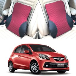 Black, Red Fabric, Leatherite Car Pillow Cushion for Honda-image-93