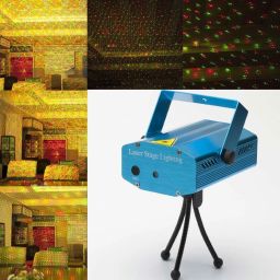 okxmz Mini Laser Projector Stage Lighting Sound Activated Laser Light for Party Shower Laser Light image 3