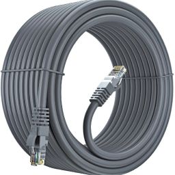 Fedus 25Meter Cat6 Heavy Duty Outdoor Cable 25M 82 Feet Weatherproof/UV Resistant 1000mbps Ethernet Cable Suitable for Direct Burial Installations cat6 Ethernet Patch Cable LAN Cable Internet Network Cord Lan Adapter-40