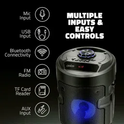 Clairbell DJ Box Speaker with FM Radio, Mic & USB Pen Drive 20W Bluetooth SpeakerII17 20 W Bluetooth Party Speaker image 5
