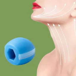 Jawline Exercise Device | Neck Sculpting Ball | Soft Silicone Face Trainer Face Shaping Mask-image-16