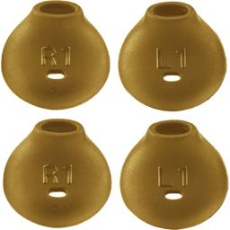 QWEEZER 8 Pcs (4 Pair) gold earbuds cover for level u earbuds cover In The Ear Headphone Cushion-image-83