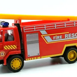 Pull Back Fire Ladder Truck for Kids - Friction Powered Fun(Random Colour)-32