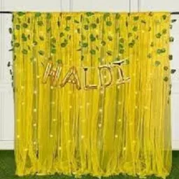 152.4 cm (5 ft) Net Semi Transparent Window Curtain (Pack Of 6)-0
