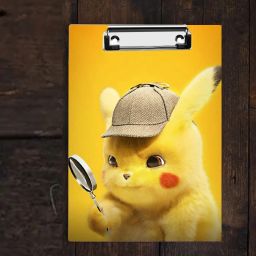 Detective Pikachu Digital Reprint Clip Board Exam Pad (14x10 Inches) exam pad-image-99