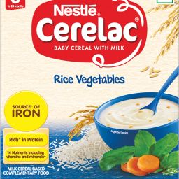 Baby with Milk,Rice Vegetables Cereal-image-34
