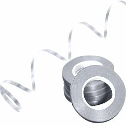 Balloon Curling Ribbon for Decoration (Silver, 12 Pcs) Silver Nylon Ribbon-17