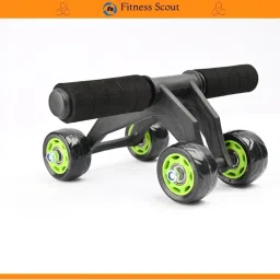 Anti Skid Abdominal Ab Four Roller Exercise Wheel with Knee Mat for Stomach Ab Exerciser-21
