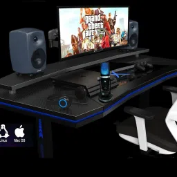 techblaze RGB USB Condenser Gaming Microphone Heavy Stand Volume & Mute Control Mic for Recording Streaming, Podcast, YouTube PC, PS4, PS5 and Mac image 4