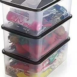 Plastic Plastic Food Storage Container with Lid Box Jar for Fridge Storage Boxes Storage Basket-13