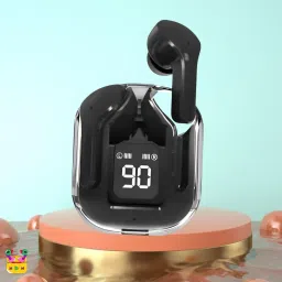 Ultrapods Max Blutooth Earbuds With Transparent Design Case & Led DisplayW466 Bluetooth Headset-image-98