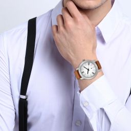 fastrack Bare Basic Analog Watch- For Men NG3120SL01C image 4