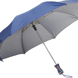 Solid 2 Fold Auto Open 8 Aluminium Ribs UV Coated Windproof Silver Coating Umbrella-14