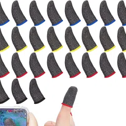 Mobile Phone Gaming Pubg Finger Sleeve For all Mobile Gaming (Pair of 25) Finger Sleeve-picture-18