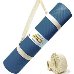 boldfit Yoga Mat For Men Women & Kids Eva Exercise Mat For Gym With Cover Strap Mattress 4 mm Yoga Mat-picture-3