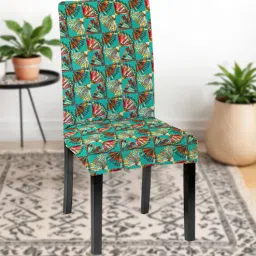 hotkei Green Polycotton Printed 14x18 Inches Chair Covers (2 pieces)-picture-24