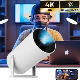 SACRO Smart Projector for Home 4K Support Rotabable Design withApp Netflix,YouTubeZ7 (4500 lm / 1 Speaker / Wireless / Remote Controller) Portable Projector-25