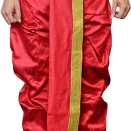 GOURI COLLECTIONS Ready To Wear (Pant System) Dhoti For Marriage, Pooja, Festival etc. Embellished Men Dhoti-image-28