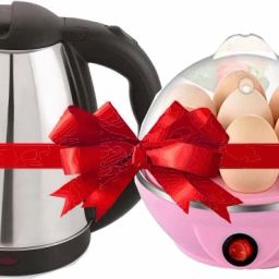 Stainless steel automatic electric multipurpose KETTLE (2 L, Black) with EGG COOKER XC01 Electric Kettle-9