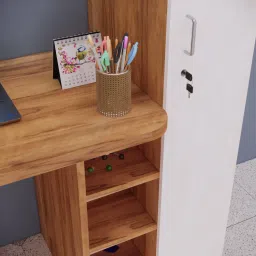 speciality panels Multipurpose Hutch Desk with storage & Termites resistance Engineered Wood Multipurpose Table image 3