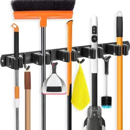 Black Stainless Steel Broom Holder-picture-18