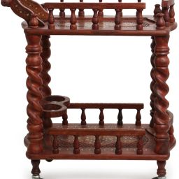 Food Serving Trolley Wine Trolley Wooden Kitchen Trolley-image-56