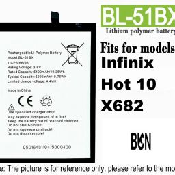 BKN Mobile Battery ForINFINIX INFINIX HOT 10 / HOT 11 BATTERY (BL-51BX) - 5200 MAH-picture-0