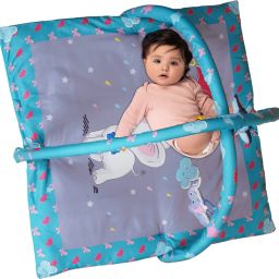 Baby Activity Play Gym Mat with 5 Hanging Toys | Foldable and Durable Play Mat-15