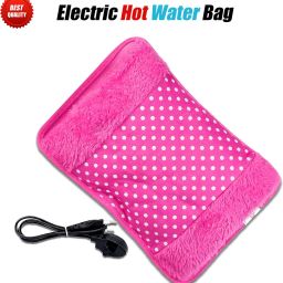 Velvet Fur Durable Leak Proof Heating/Pouch Warm Electric 1 L Hot Water Bag-image-53