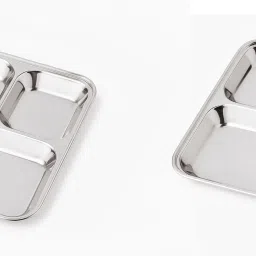 Stainless Steel Partition Plate Dinner Plate-image-37