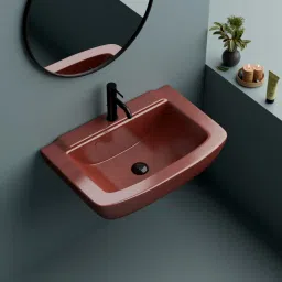 Washbasin for Bathroom Rectangular Wall Mounted Wash Basin Wall Hung Basin-image-34