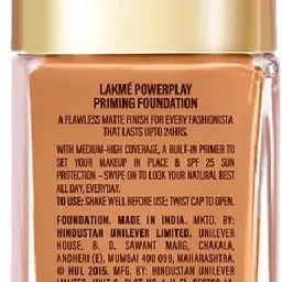 lakmé 9to5 Powerplay Priming Foundation, Built in Primer, SPF 20 Foundation image 3