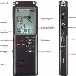 Bzrqx 8GB LCD Display MP3 Player Voice Recorder USB Audio Voice Recorder 8 GB Voice Recorder image 4