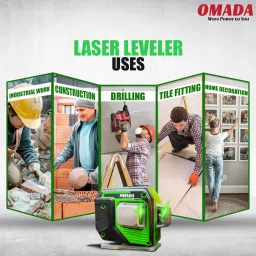 omada 12 Lines Green Laser Level Pro, 4x360° Professional Laser for Construction Vertical/Horizontal Laser Level TOP CUSTOMER SERVICE Magnetic Line Level image 2