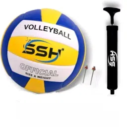 Official 18 PANNEL SOFT SYNTHETIC VOLLEYBALL WITH PUMP Volleyball - Size: 4-image-26