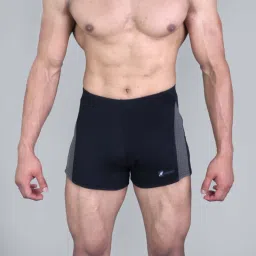 men black swimming trunks with contrast designing Solid Men Swim Bottom Black Swimsuit-image-97