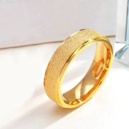 Rings for Men Western Style Band Rings Titanium Collection Stardust Alloy Gold Plated Ring-image-87