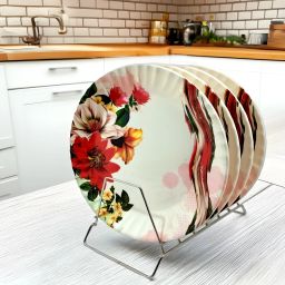Melamine Floral Round Plates Perfect to Your Dinnerware Collection! Dinner Plate-image-55