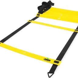 Adjustable Speed Agility Ladder for Field Sports (Football, Soccer, Hockey, Basketball & Other Sports) Training & Fitness Gym Track (5.4 Meter/11 rungs) Speed Ladder-image-37
