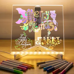 3D Acrylic Writing Board with Pen & Light Table Lamp | Led Writing Table Lamp Study Lamp-1