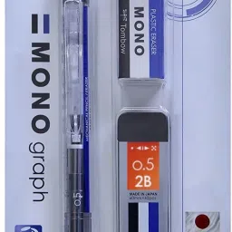 MONO Graph 0.5mm Mechanical Pencil, with 2B Lead and Eraser -VP Pencil-19
