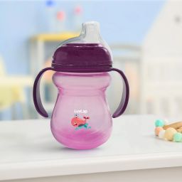 Moby Little Baby Sipper/ Sippy Cup 240ml, Anti-Spill Soft Silicone Spout, 6m+,-image-52