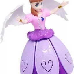 Princess doll dancing & rotating angel girl flashing lights with music for kids-image-29