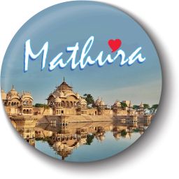 Love Mathura I Uttar Pradesh I Souvenir I Travel Memories I Fridge Magnet Pack of 1-image-4