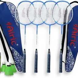 Isometric Blaster Staunch with 3 Plastic Shuttles and Cover Badminton Kit-28